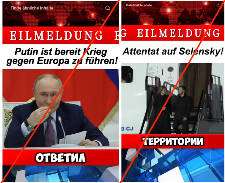 Abbildung 6. Videos mit russischer Vertonung und Untertiteln. 