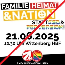 Meme des Telegram-Kanals "jungenationalisten": Queerfeindlichkeit und Antisemitismus vereint.