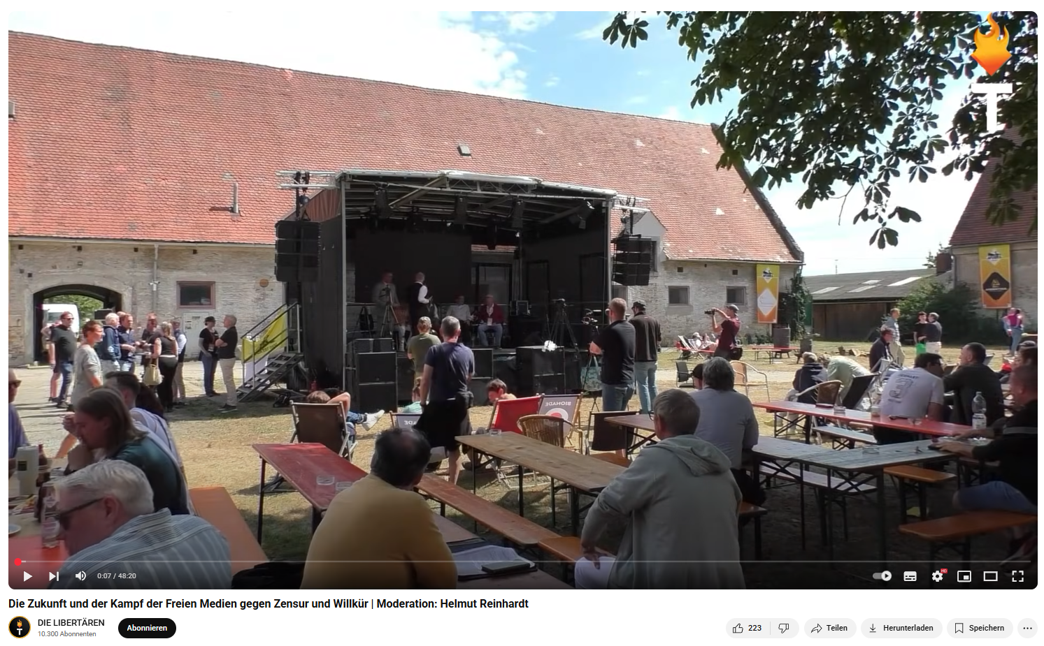 Die Libertären haben das Sommerfest auf YouTube dokumentiert.