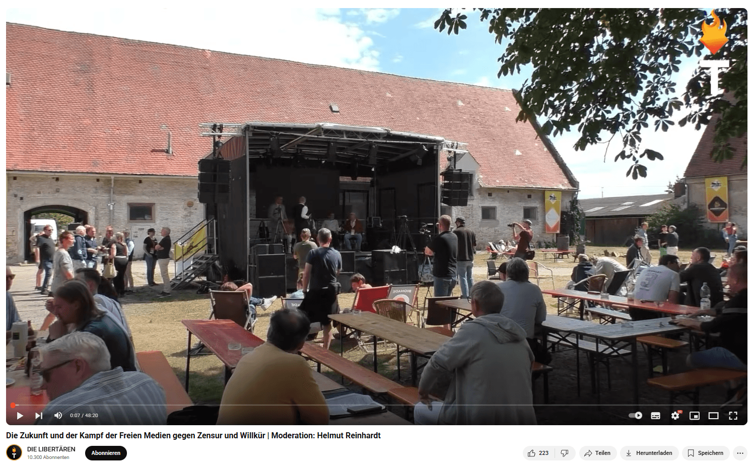 Die Libertären haben das Sommerfest auf YouTube dokumentiert.